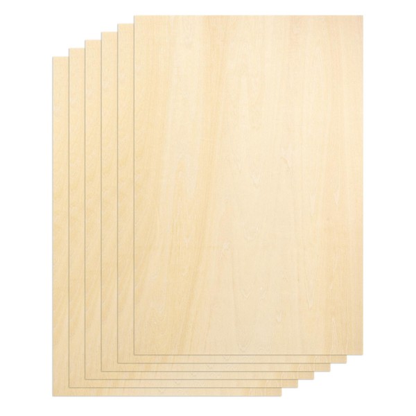 uxcell 6 Pack Basswood Sheets 12 x 18 x 1/8