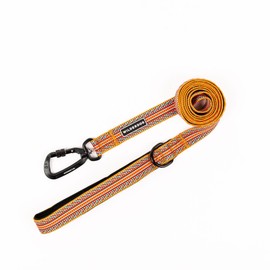 Wilderdog Ultralight Leash Series for Dogs 6 ft Long and Only 3.75 oz with swiveling, Locking Carabiner Attachment and Lightly Padded Handle with D-Ring - Sienna