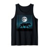 Kids Black Panther Full Moon Trees Sasquatch Black Panther Tank