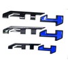 AT4 Badge Emblems 3-Piece in Glossy Black & Blue for