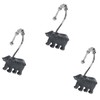DS BATH Black Bear Shower Curtain Hooks,Bathroom Curtain Hooks,Decorative Animal