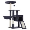 Heybly Cat Tree with Cat Self Groomer Brush, Cat Tower