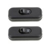 Verazquy Inline Cord Switch, 2Pcs Black Torpedo Switch 6A 250V