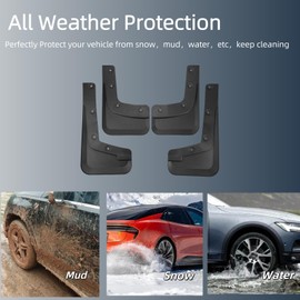 Mud Flaps for Ford Ranger 2024 2025, Wheel & Tire Splash Guards, Mudflaps for Car, PP Material, All Weather Tire Protector Splash Guards Mudflaps for Ford Ranger Exterior Accessories