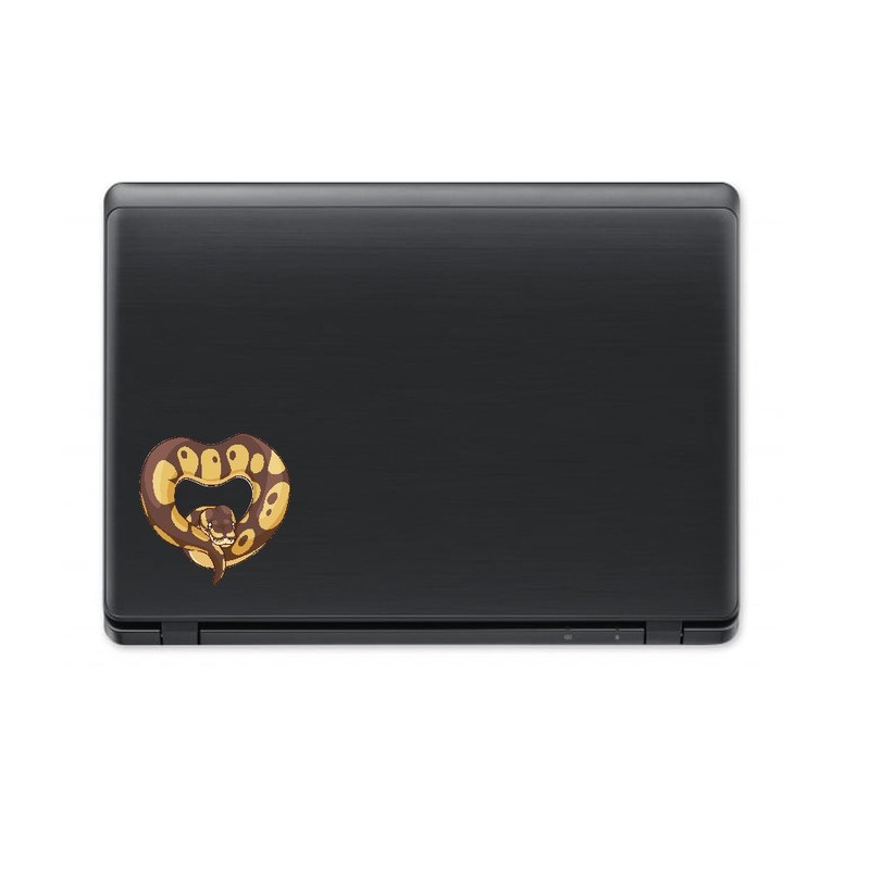 Ball Python Heart Snake Decal -Indoor and Outdoor use! (Standard)