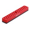 EMENTOL 1/4" Magnetic Bits Holder - Red, 43PCS Hole, Bit