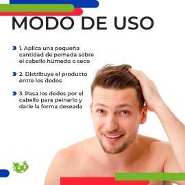 Cera Pomada Fijadora Para Peinar Base de Agua Slim Company Pomade Fijador Modelador de Cabello 80 g