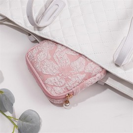 Bolsa De Almacenamiento De Toallas Sanitarias Feme Bolsa de almacenamiento de servilletas sanitarias portátil Bolsa de almacenamiento (Color : Pink, Size : 11x11x3cm)