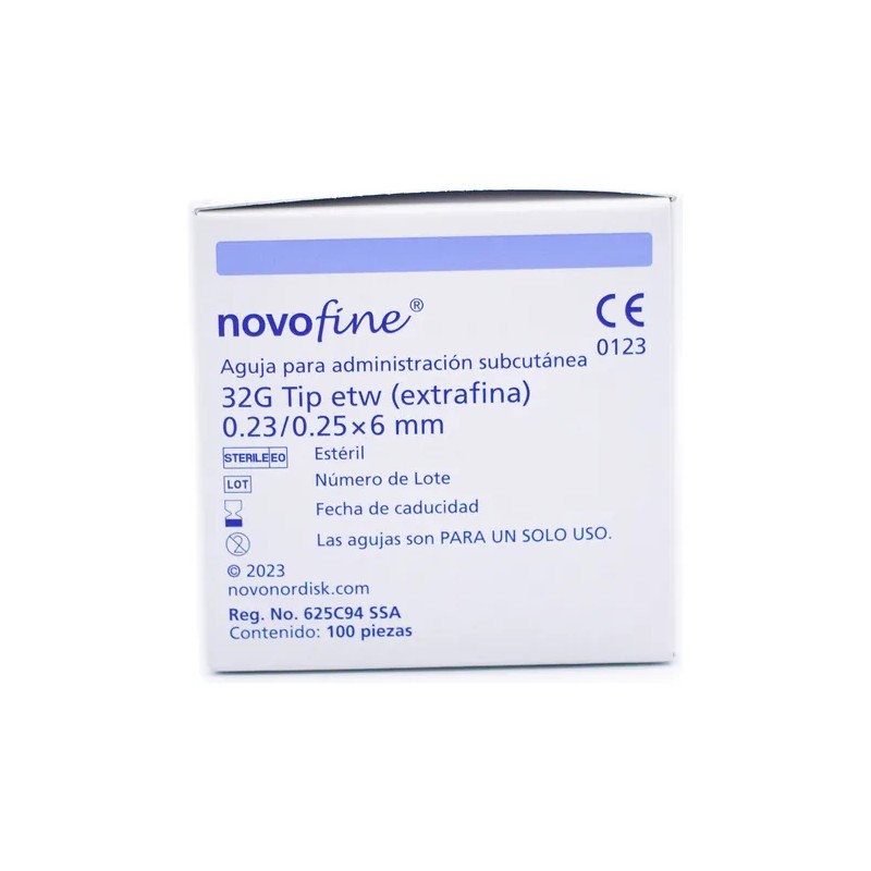 Novofine Aguja 0.25 X 6 Mm 32g C100