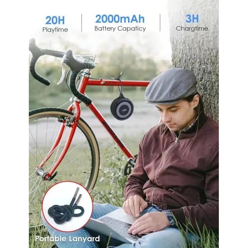 SKYWING Soundace S6 Bluetooth Shower Speaker – IPX7 Waterproof Portable