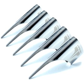 Kasher Classic Lighter Tool Without Lighter - Stainless Steel, Lightweight, Durable Construction, Portable - Fits Any Lighter - Usage as Cutter for Opening Packages - 0.8mm Thick - Pack of 5 (Silver)