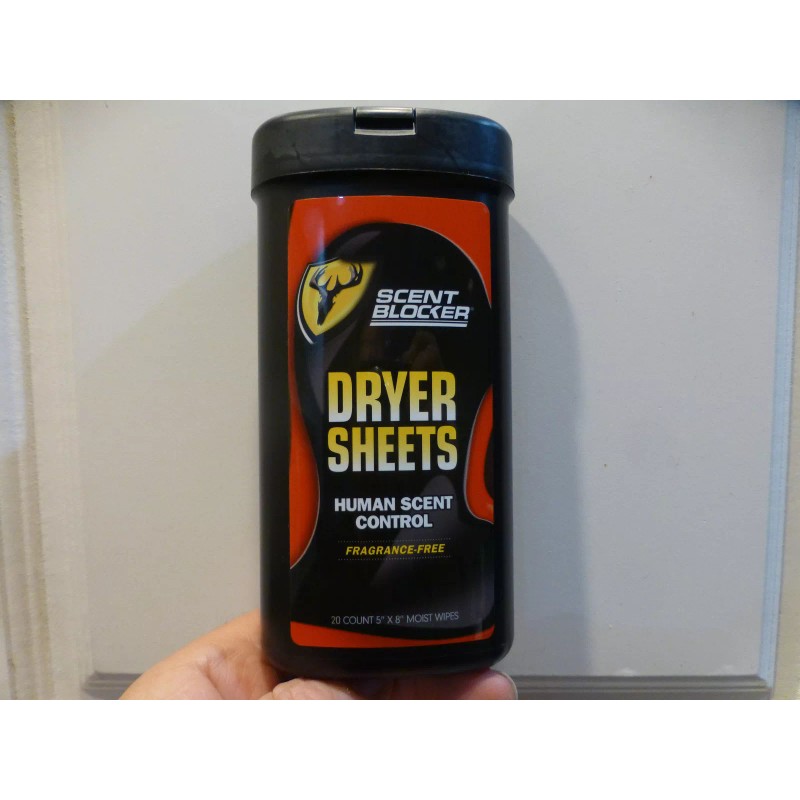 Scentblocker Scent Blocker Dryer Sheets Human Scent Control 20 Moist