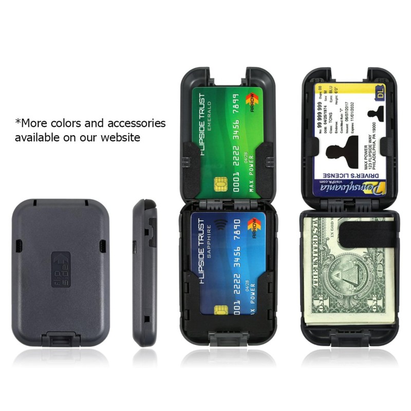 Flipside Wallets 4 RFID Blocking Wallet for Men with Removable