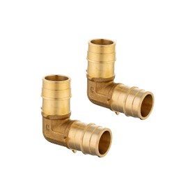 (Pack of 5) EFIELD Pex A Full Flow Expansion Brass Fittings 1/2"x 1/2" Elbow ONLY For Pex-A Tubing Connection, ASTM F1960