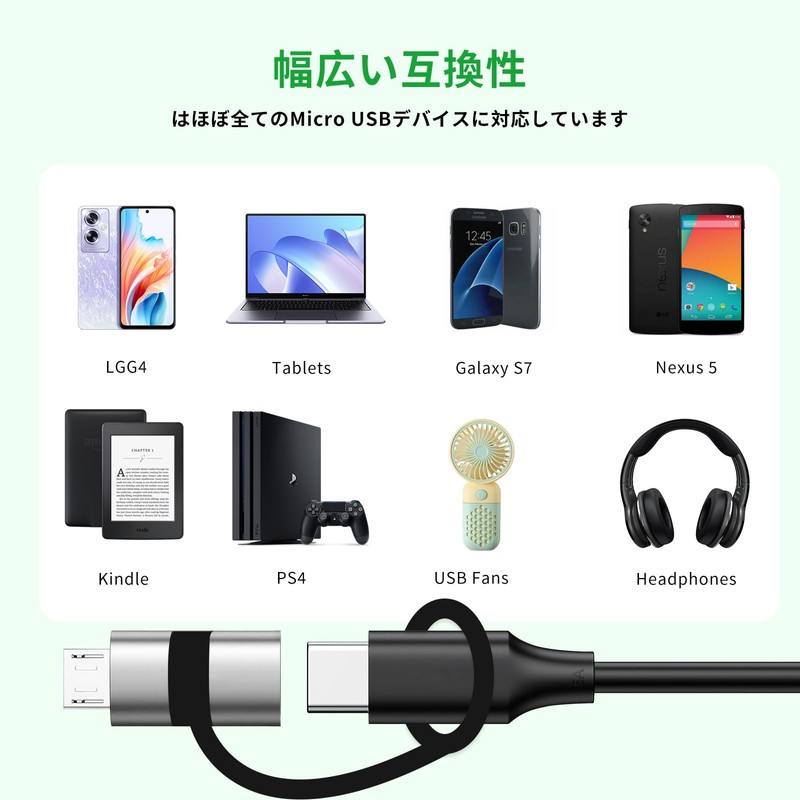 Micro USB Adapter, COMTAR Type-C to Micro USB Converter, Micro