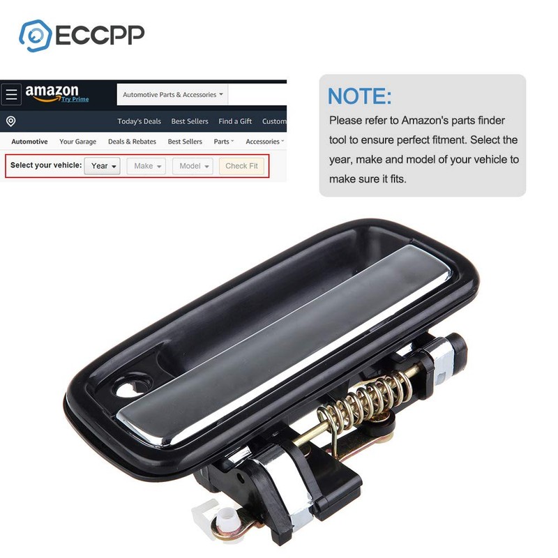 ECCPP Door Handles Exterior Outside Outer Front Driver Passenger Side