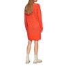 s.Oliver Knitted Dress with Stand-Up Collar and Drop Shoulders, orange