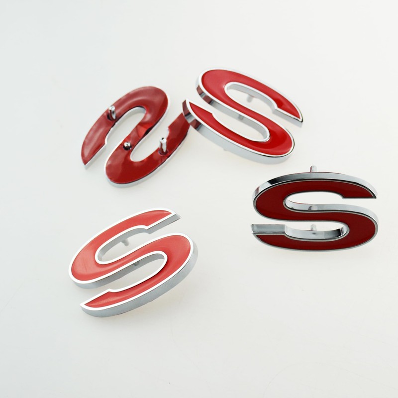 6Pcs Set SS 454 Fender Emblem 3D Tape Badge Sticker