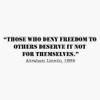 Freedom Quotes | Abraham Lincoln Bumper Sticker Vinyl Decal 5"