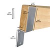 2 Pack Heavy Duty 2x4 Drop Open Bar Security Door