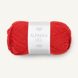 SANDNES GARN Alpaca Ull – Colour: Scarlet Red (4018) – 50 g/Approx. 100 m Wool