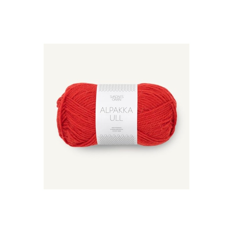 SANDNES GARN Alpaca Ull – Colour: Scarlet Red (4018) –