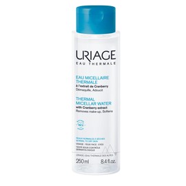 Uriage Micellar Thermal Water for Normal to Dry Skin - Face & Eyes - 3-in-1: Cleans, Removes Makeup & Moisturises - Do Not Rinse - 96% Natural Ingredients - 250 ml