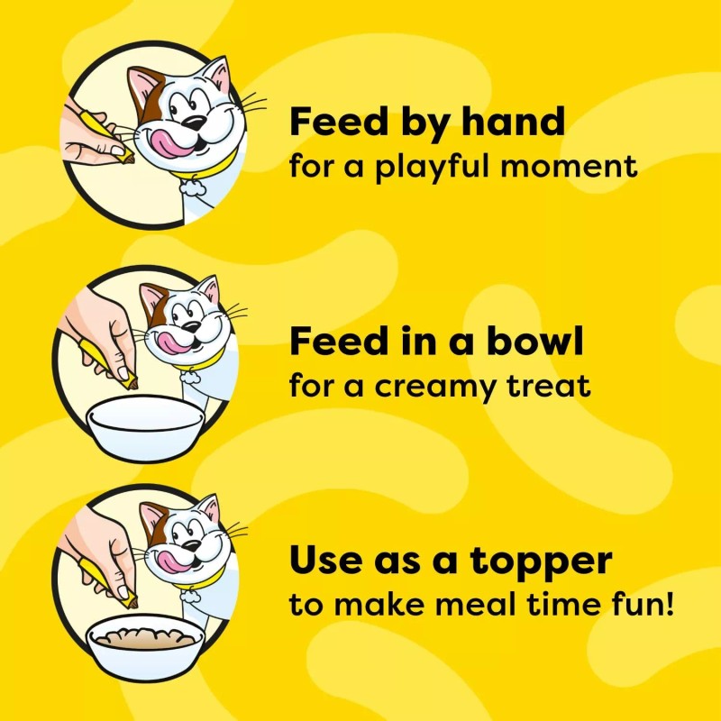 Temptations Creamy Puree Adult Lickable Cat Treats with Chicken Multi