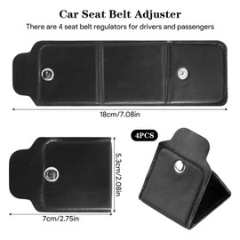 4 Stück Sicherheitsgurt Clips, Auto Sicherheitsgurt Versteller Universal, Autogurt Clip, Schultergurt Einsteller Clip Sicherheitsgurt Positionierer zum Entspannen von Schulter und Nacken