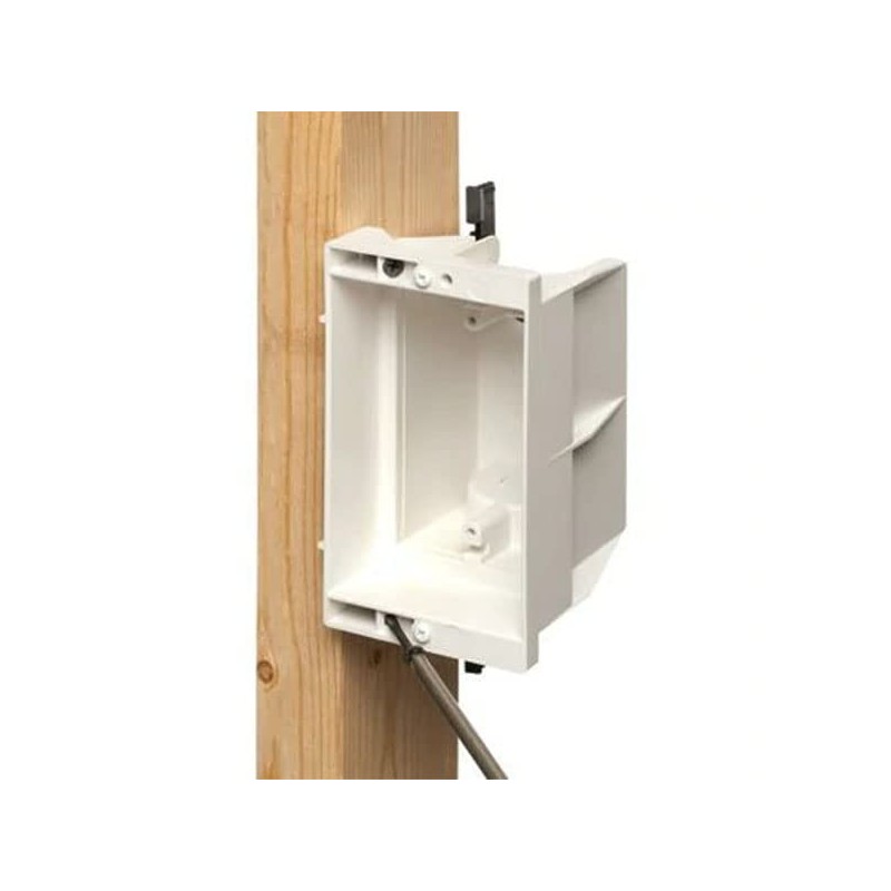 iMBAPrice IMBA-DVFR1W-1 (1-Gang) Recessed Electrical/Outlet Mounting Box w/Paintable Wall Plate