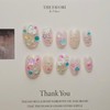 Shining Bubble [Handmade Nail Tip] Emily Nail - Mini Short