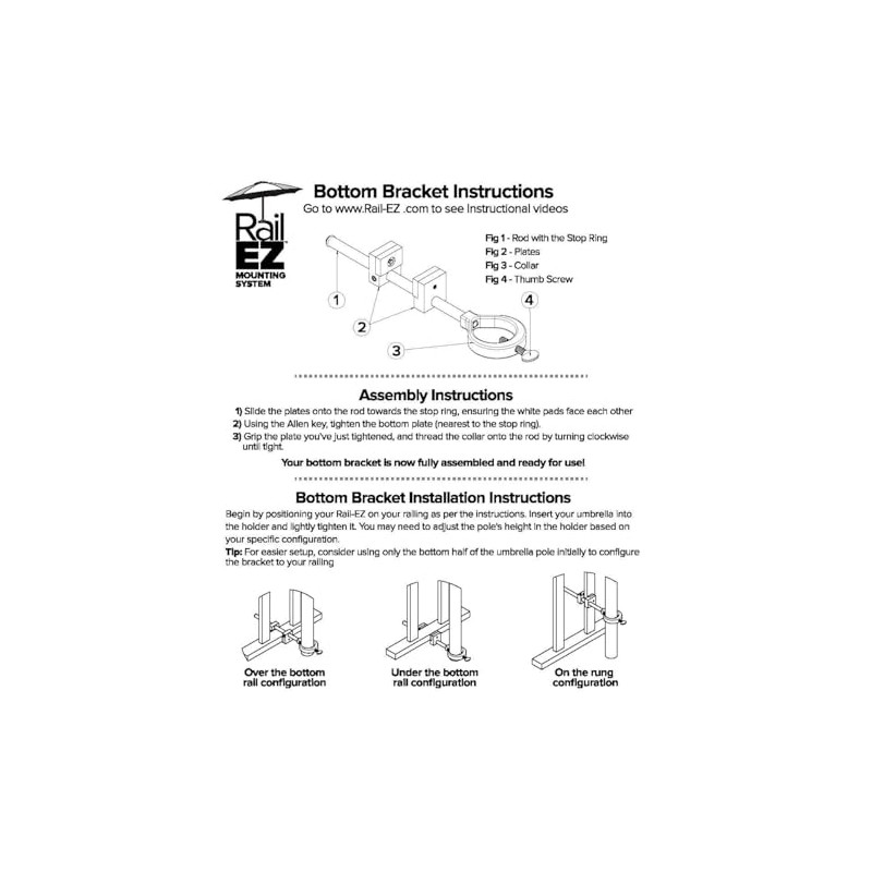 BRANDREW INNOVATIONS Bottom Bracket -for use with Rail-EZ