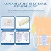 External Male catheters for Men, 24pcs Soft Latex Sets, 1