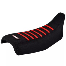 Honda 1983-1987 HONDA XL600 R Seat Cover XL600 ALL BLACK w/ RED RIBS #190