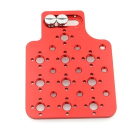 HangTon Universal Cheese Plate Camera Side Mounting 3/8" 1/4" Thread for Sony ARRI Alexa RED DSMC2 Komodo Teradek Vaxis Rig Wireless Receiver (Red)