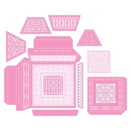 Tonic Studios - Crystal Containers - Square Base Die Set - 23 Dies, 136mm x 131mm