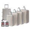 4 Set Lightweight Compression Packing Cubes Travel Organizer for Carry-On