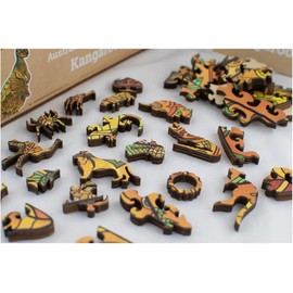 Let's Play Games Australiana Series 01 Kangaroo LPG Wooden Puzzle