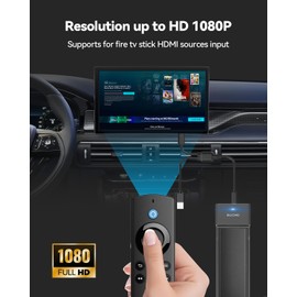 ZUCWO Car TV Mate for HDMI Converter for TV Stick, Fast Plug & Play, Stable Connection and Low Latency for Factory Wired CarPlay from 2015, TV Stick Not Included