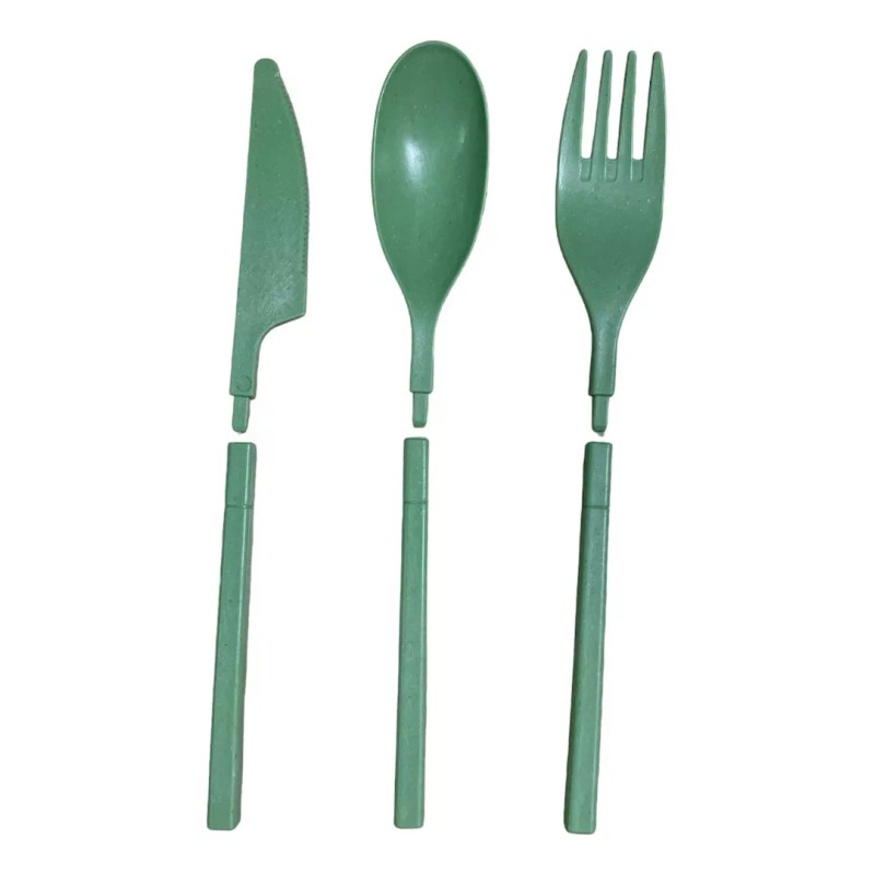 SARO STORE Cubiertos Portátiles De Plástico Para Lonchera