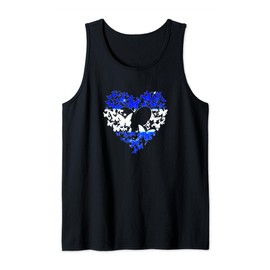 Heart, butterfly, Israel flag, Judaism, support, solidarity Tank Top