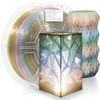 iSANMATE PLA Filament 1.75mm, 3D Printer Filament Transparent Rainbow Filament