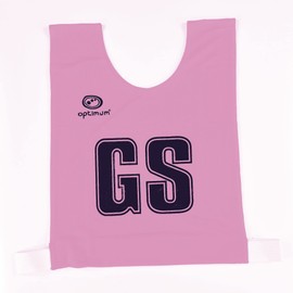 Optimum Mesh Netball Training Bibs -Perfect for Netball, Football, Rugby - Juniour Size. Pack of 7, Pink