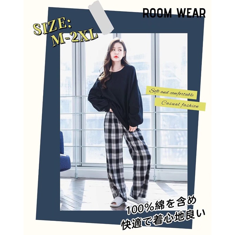 WULFUL Women's Loungewear, 100% Cotton, Fall, Spring, Long Sleeve, Pajamas,