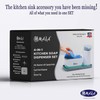 OMAIA 4-in-1 Dish Soap Dispenser Set with Sponge Holder and