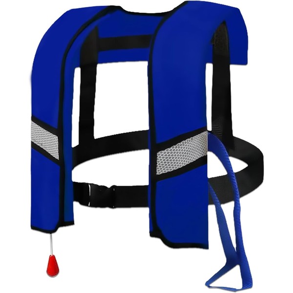 150N Automatic Inflatable Life Jacket Life Jackets,Adjustable Nylon Swim Vest