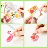 300Pcs Summer Make a Face Stickers Roll Hawaii Watermelon Pineapple