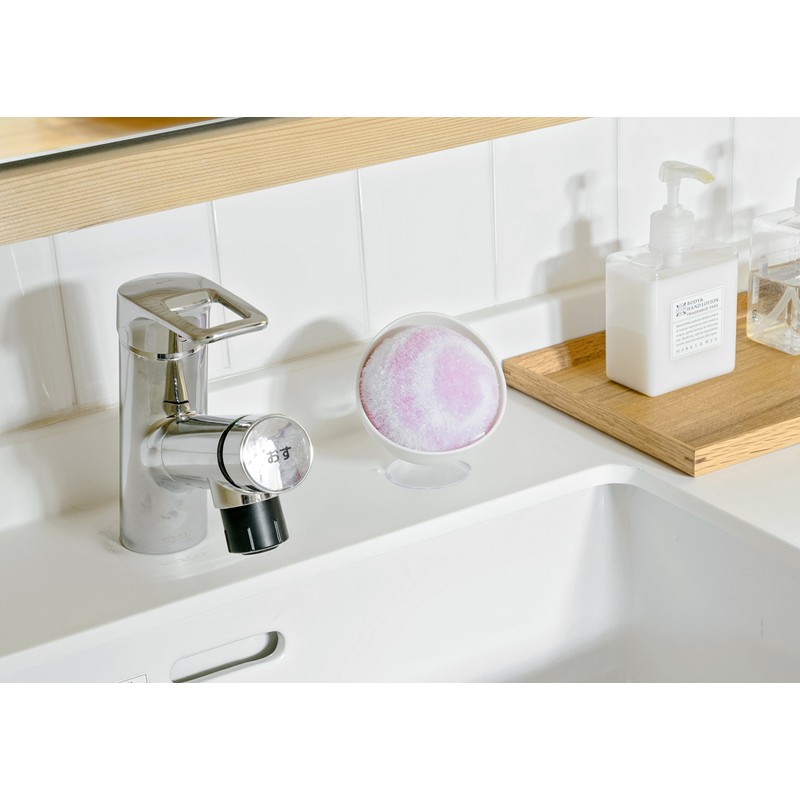 Yamazaki Sangyo 178803 Sponge Washbasin Bath Bon-kun, Refreshing Pom Pom