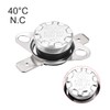 uxcell KSD301 Thermostat 40°C/104°F 10A Normally Closed N.C Adjust Snap
