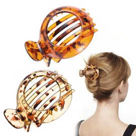 KFHENSOMR 2Pcs Small Hair Clip for Thin Hair Non-slip Flat Hairs Claw Catch Jaw Clamp Resilient Spring Action Ideal for Everyday Accessory Clamps Hairs Accessories for Women